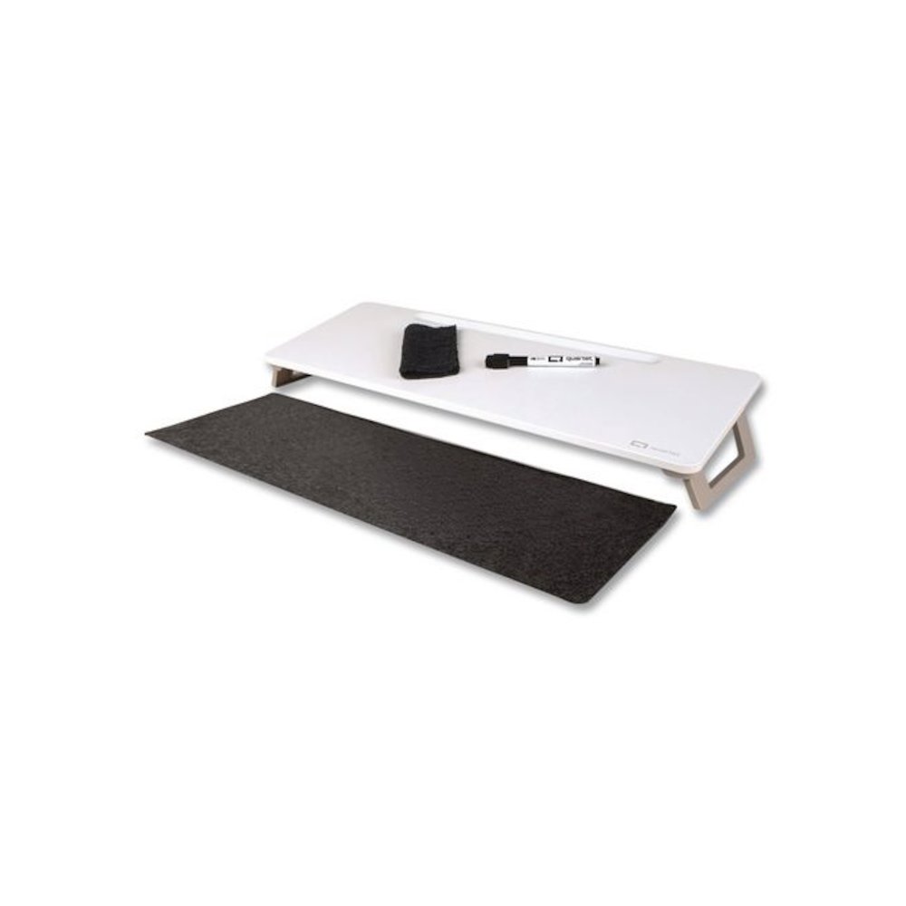 Magnetic Steel Dry Erase Desktop Computer Pad, 21 x 7.75, White Surface. Picture 1