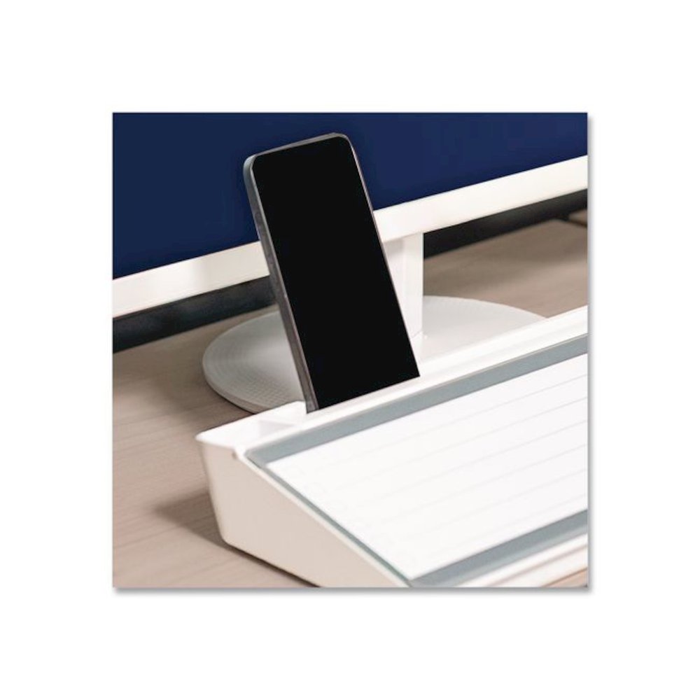 Flip-Top Glass Dry Erase Desktop Pad, 18 x 6, White Surface. Picture 6