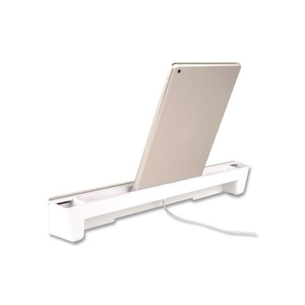 Flip-Top Glass Dry Erase Desktop Pad, 18 x 6, White Surface. Picture 7