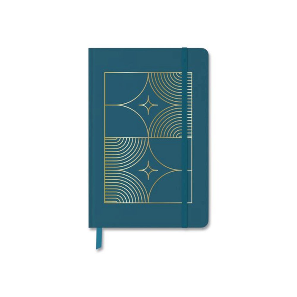 Hardcover Journal, (3) Elegant Geo Gold-Foil Patterns, Medium/College Rule, Assorted Colors, (64) 8.25 x 5.5 Sheets, 3/Pack. Picture 4
