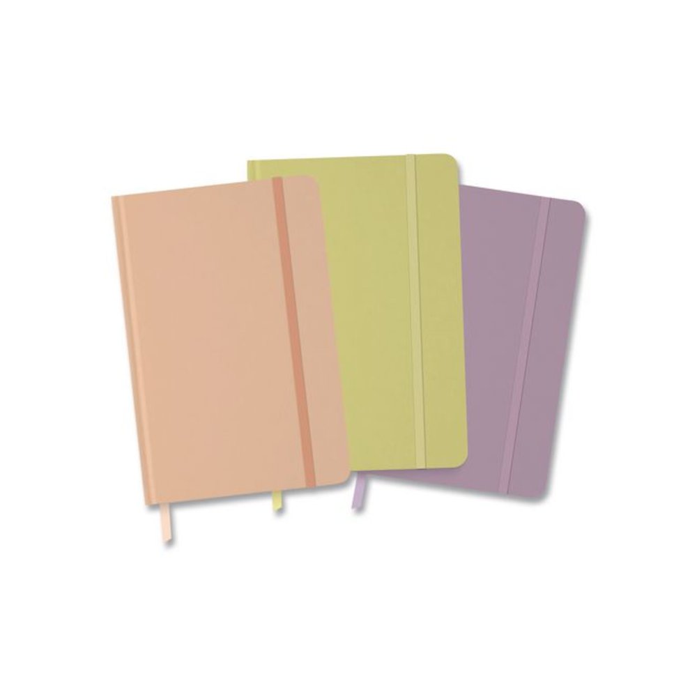 Hardcover Journal, (3) Peaceful Progress Themes, Medium/College Rule, Assorted Cover Colors, (64) 8.25 x 5.5 Sheets, 3/Pack. Picture 1