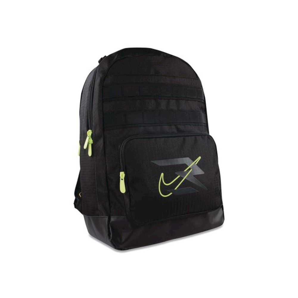 Russell Wilson Nike Pro Laptop Backpack, Fits Devices Up to 17", 13 x 7 x 19, Black/Green. Picture 2
