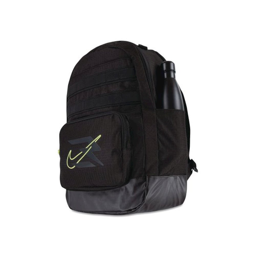 Russell Wilson Nike Pro Laptop Backpack, Fits Devices Up to 17", 13 x 7 x 19, Black/Green. Picture 3