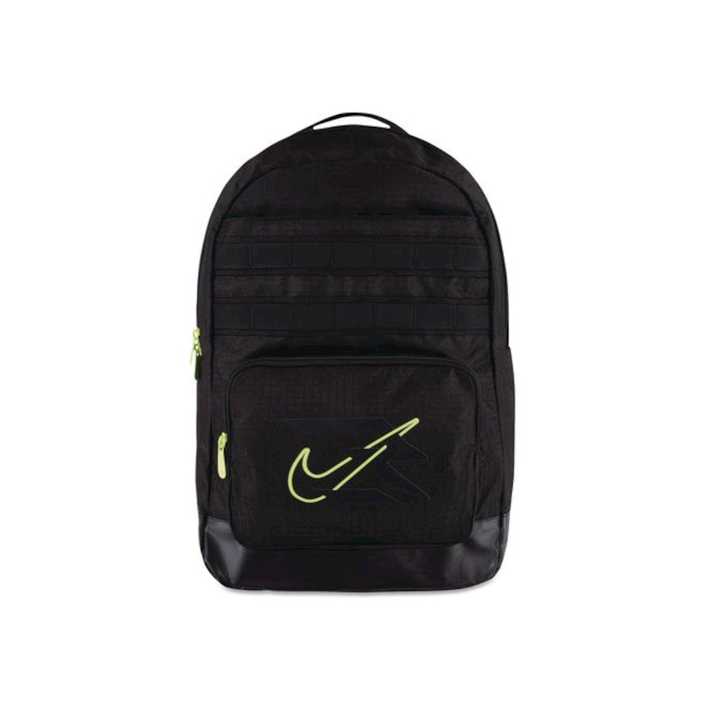 Russell Wilson Nike Pro Laptop Backpack, Fits Devices Up to 17", 13 x 7 x 19, Black/Green. Picture 1