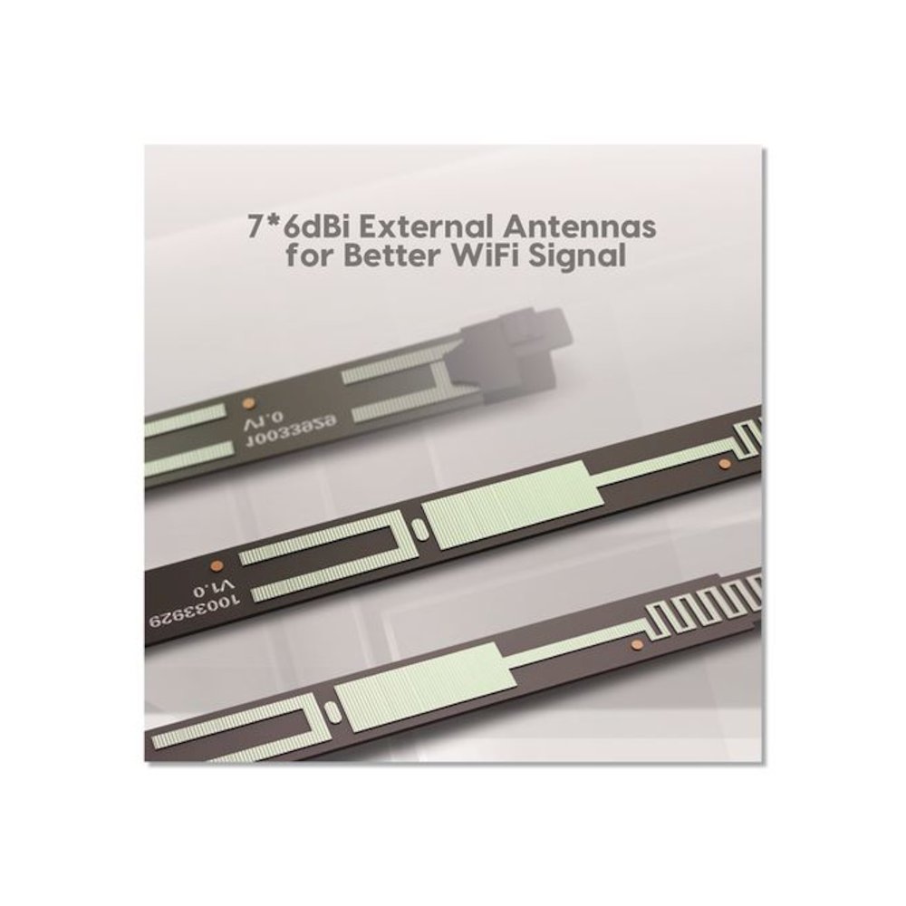 AC23 AC2100 Dual-Band Gigabit Wireless Router, 4 Ports, Dual-Band 2.4 GHz/5 GHz. Picture 9