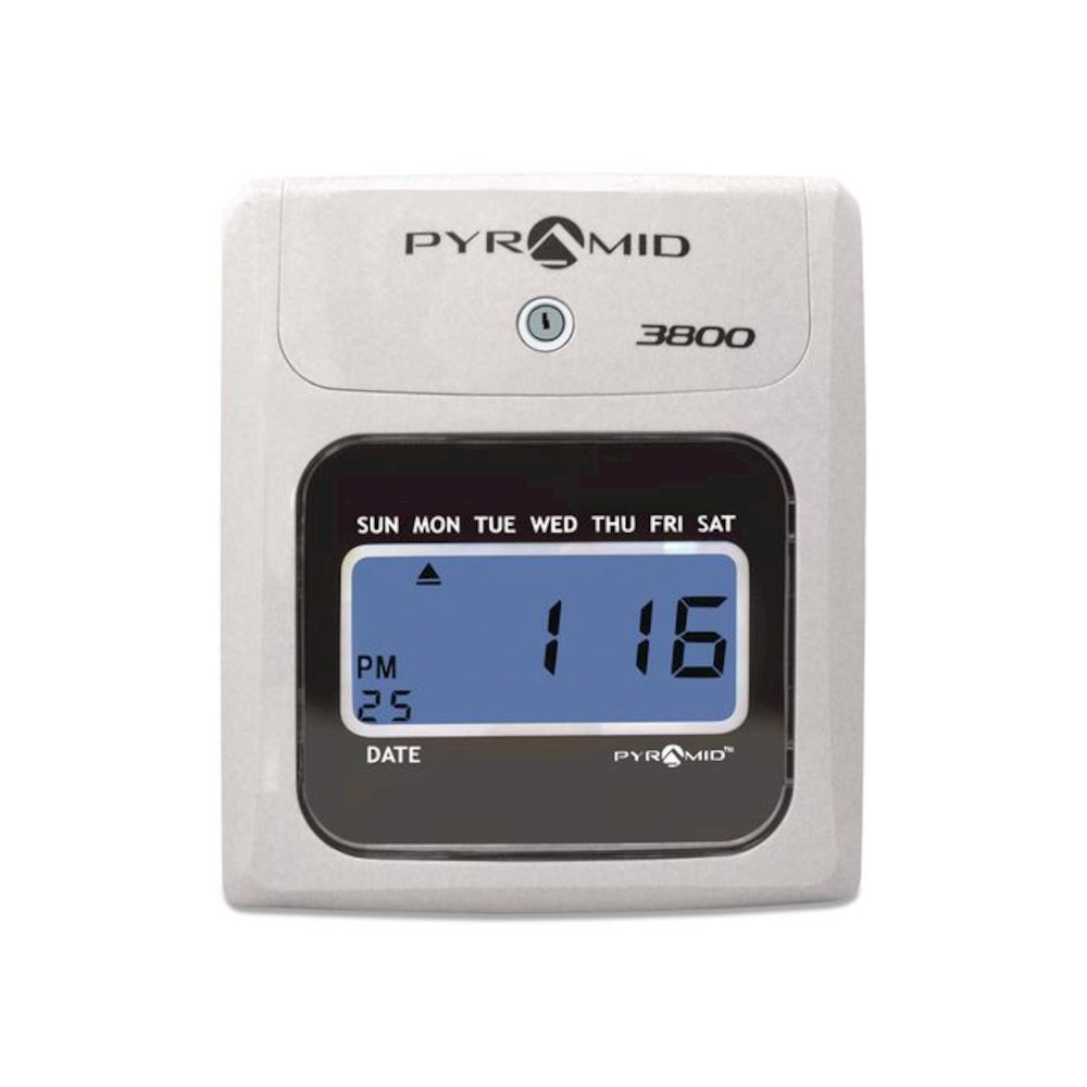 3800 Time Clock Bundle, LCD Display, Ivory/Charcoal. Picture 2