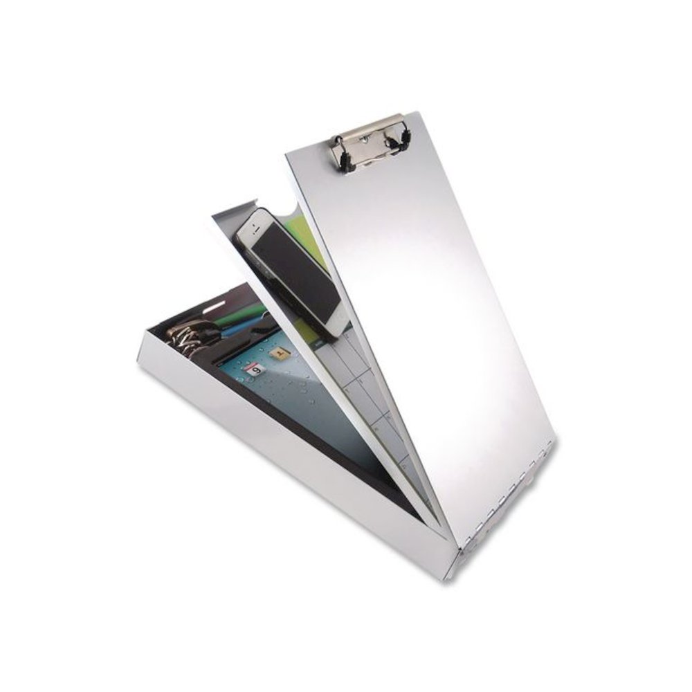Cruiser Mate Aluminum Storage Clipboard, 0.5" Clip Capacity, Holds 8.5 x 11 Sheets, Silver. Picture 2