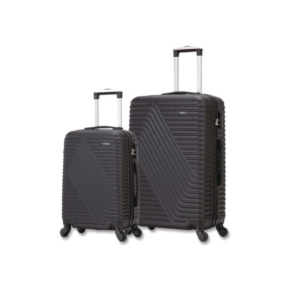 VOYAGE Vertice ABS 2-Piece Luggage Set, Black. Picture 1