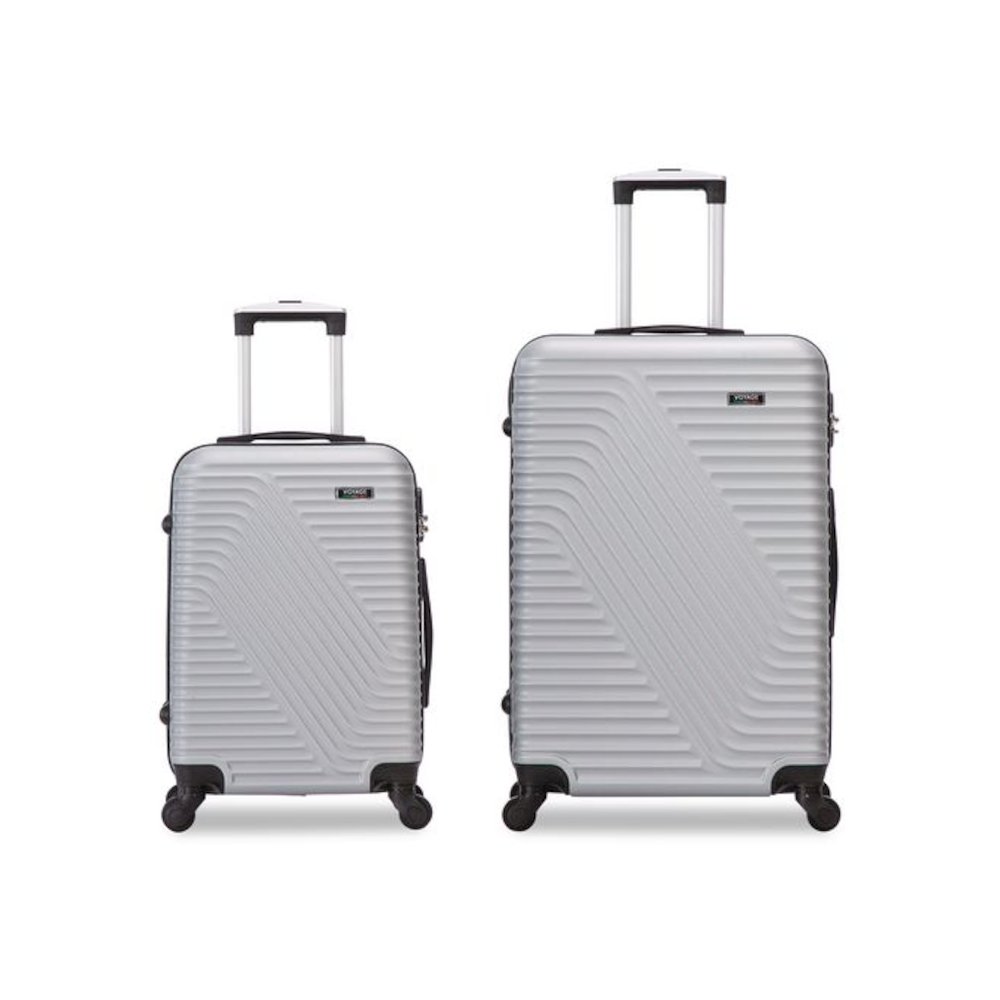 VOYAGE Vertice ABS 2-Piece Luggage Set, Silver. Picture 2