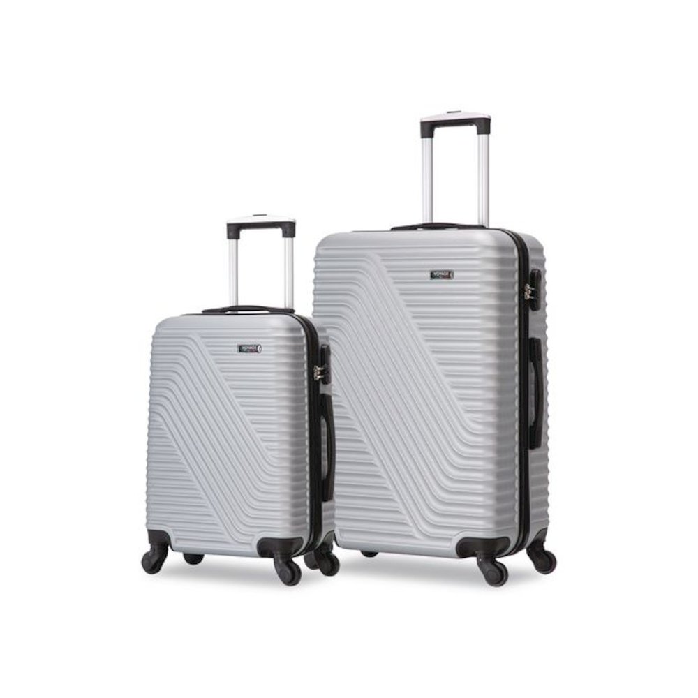 VOYAGE Vertice ABS 2-Piece Luggage Set, Silver. Picture 1