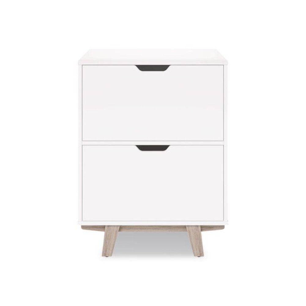 Whitney 2-Drawer Lateral File Cabinet, Letter/Legal Size File Drawers, 23.75" x 20" x 31.25", White. Picture 3