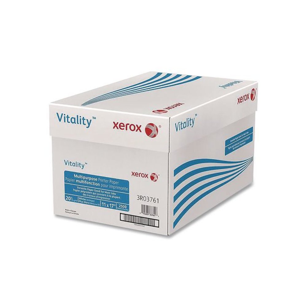 Vitality Multipurpose Printer Paper, 92 Bright, 20 lb Bond Weight, 11 x 17, White, 500 Sheets/Reams, 5 Reams/Carton. Picture 2