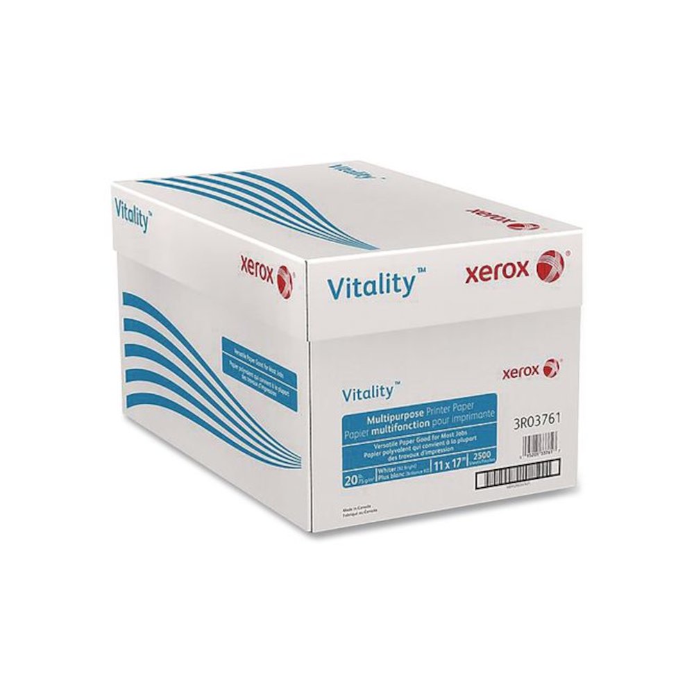 Vitality Multipurpose Printer Paper, 92 Bright, 20 lb Bond Weight, 11 x 17, White, 500 Sheets/Reams, 5 Reams/Carton. Picture 3