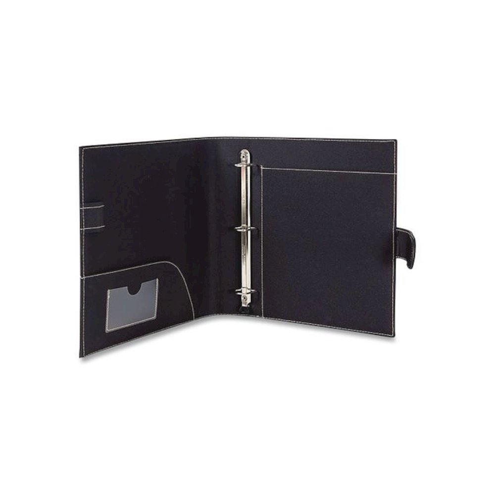 D-Ring Non-View Binder, 3 Rings, 1" Capacity, 8.5 x 11, Black. Picture 2
