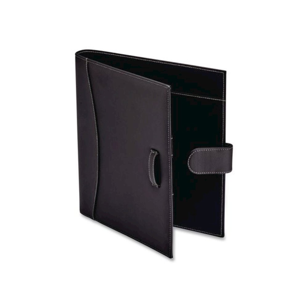 D-Ring Non-View Binder, 3 Rings, 1" Capacity, 8.5 x 11, Black. Picture 3