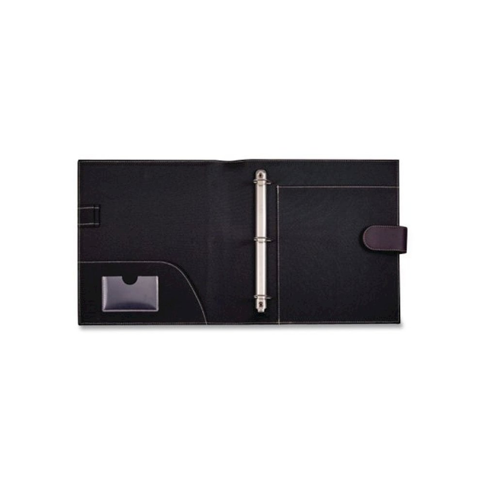 D-Ring Non-View Binder, 3 Rings, 1" Capacity, 8.5 x 11, Black. Picture 4