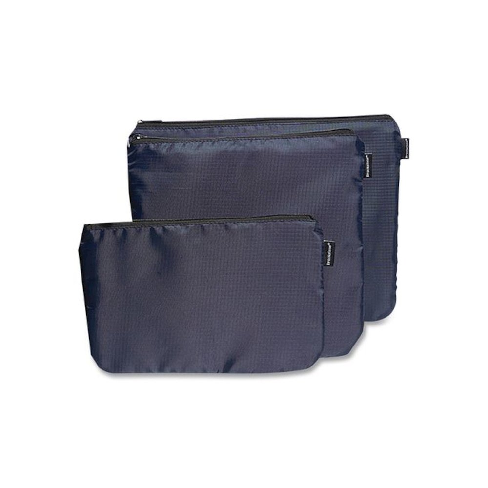 Six-Piece Travel Pouch Set, 12.2 x 1.97 x 9.65, Blue. Picture 3