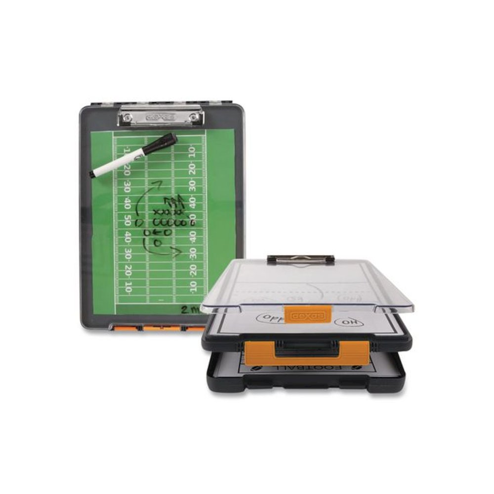 ClearView Clipcase Storage Clipboard, 0.35" Clip Capacity, Holds 8.87 x 12.25 Sheets, Gray/Orange. Picture 2
