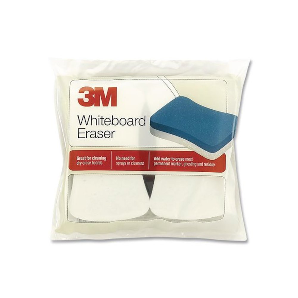 Whiteboard Eraser, 4.8 x 2.3 x 1.2, Blue/White, 2/Pack. Picture 2
