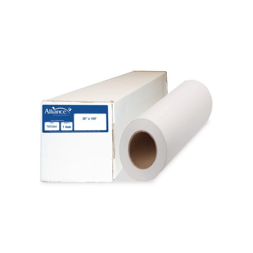 Professional Photo Paper Roll, 8 mil, 36" x 100 ft, Glossy White. Picture 1