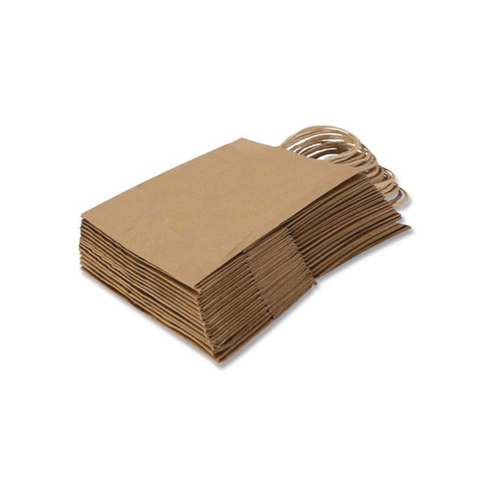 Get Reddi Paper Bags, Mega Size, 70# Basis Weight, Twisted Rope Handles, 18 x 7 x 18.75, Brown, 200/Carton. Picture 4