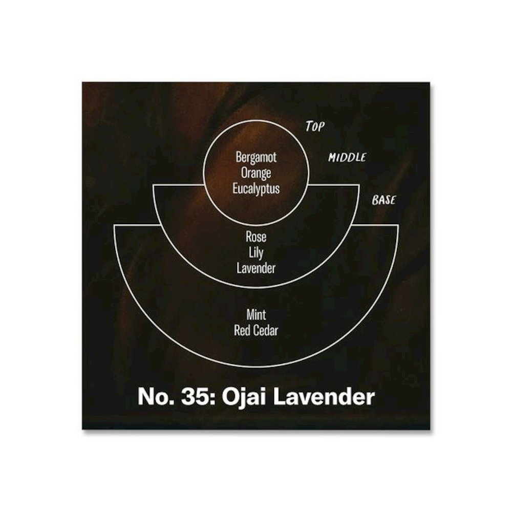 Ojai Lavender Soy Candle, 40 to 50 Hours Burn Time, 2.9 d x 3.5 h, 7.2 oz, Amber. Picture 3