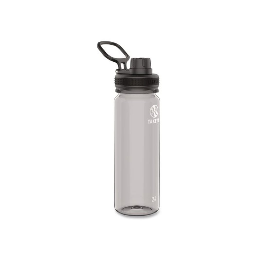 Tritan Plastic Water Bottle, 24 oz, Stormy Black. Picture 1