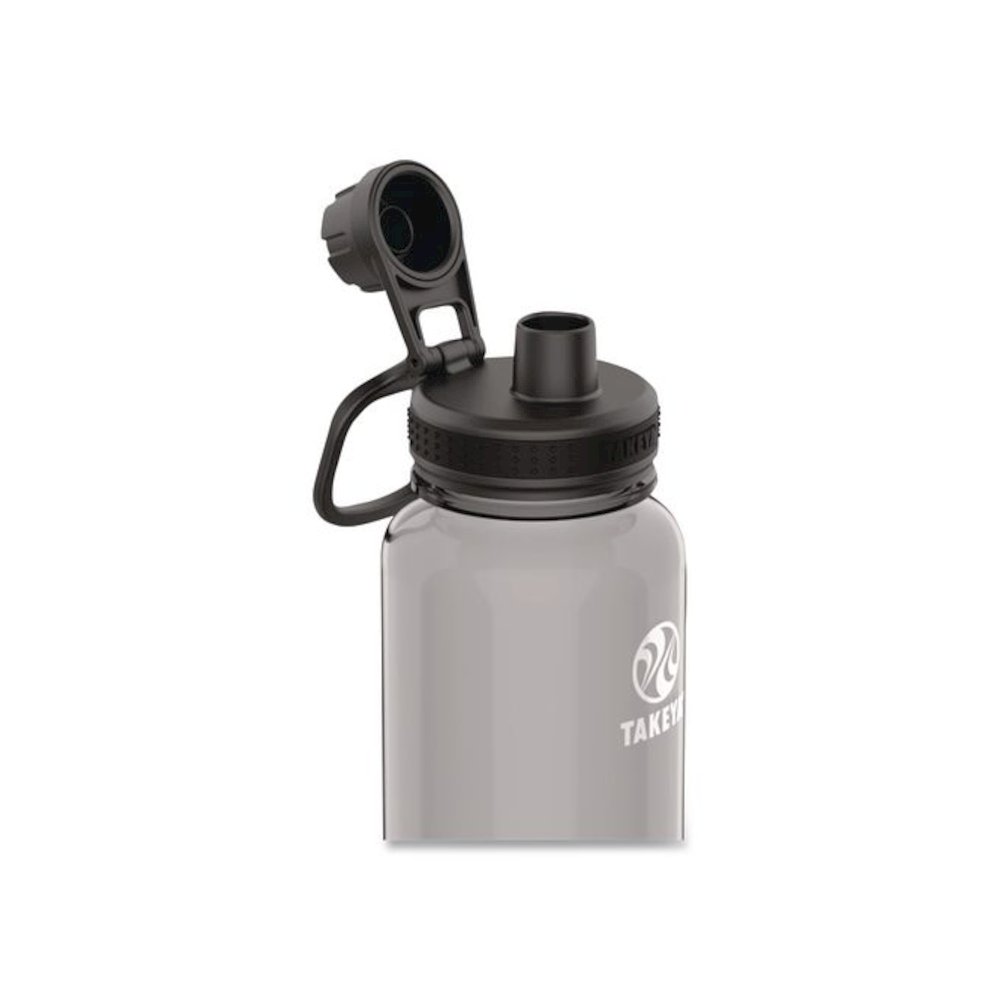 Tritan Plastic Water Bottle, 40 oz, Stormy Black. Picture 2