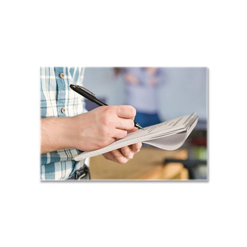 Earthwise by Ampad Recycled Reporter's Notepad, White Cover, Gregg Rule, (70) White 4 x 8 Sheets, Dozen. Picture 4