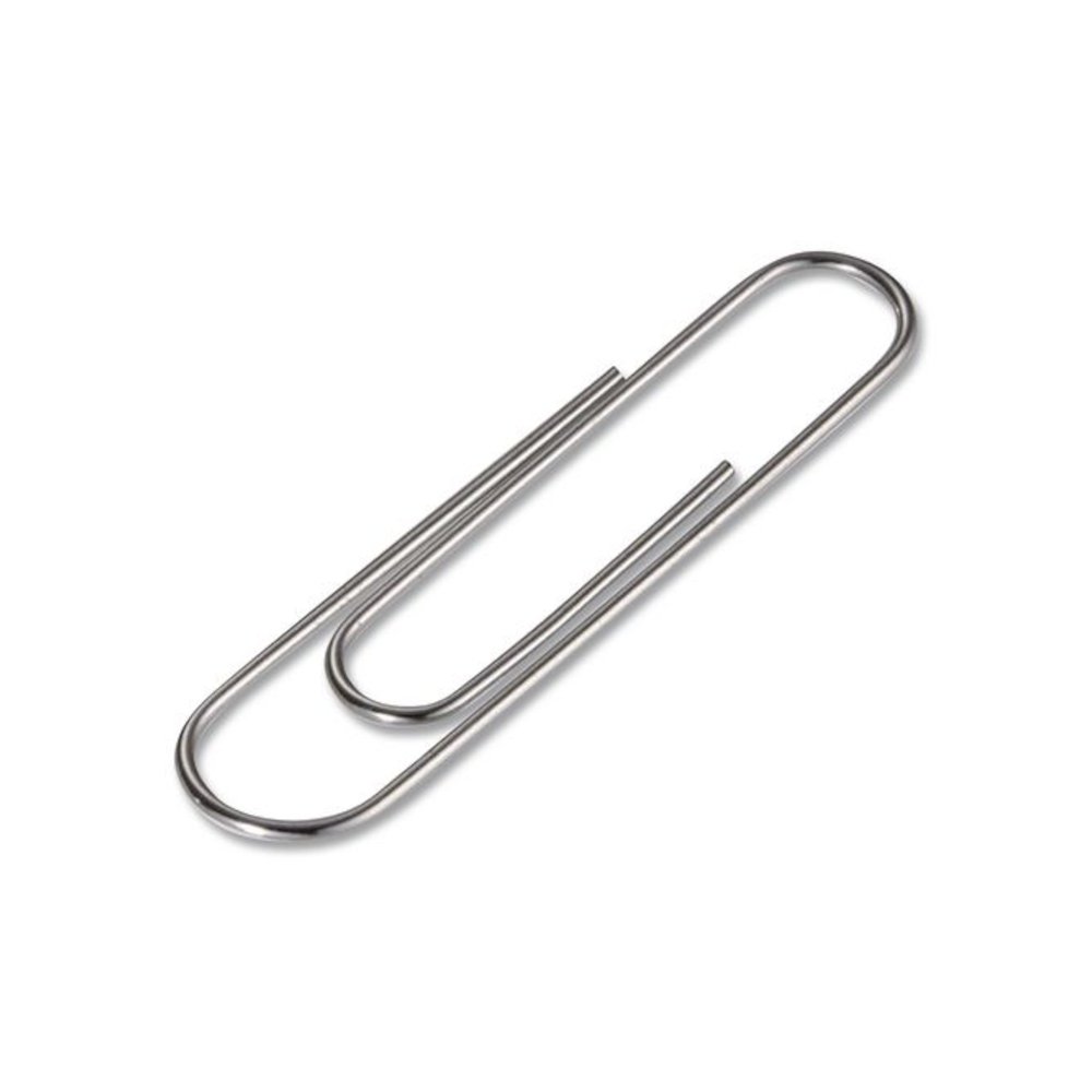Super Premium Giant Paper Clips, Jumbo, Smooth, Silver, 100/Box, 10 Boxes/Carton. Picture 2