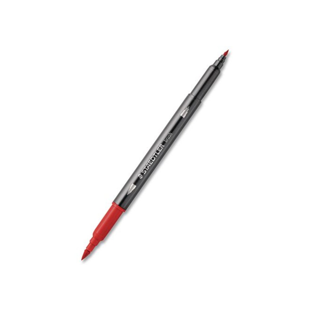 Double-Ended Watercolor Brush Pens, Fine (0.5 to 0.8 mm) and Medium (0.6 to 1 mm) Brush Tips, Assorted Colors, 36/Set. Picture 2