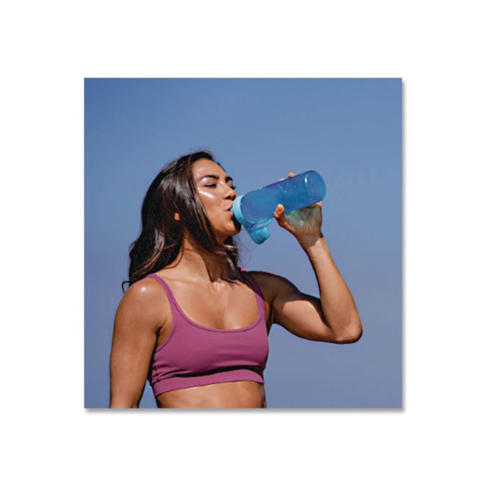 Tritan Plastic Water Bottle, 24 oz, Breezy Blue. Picture 4