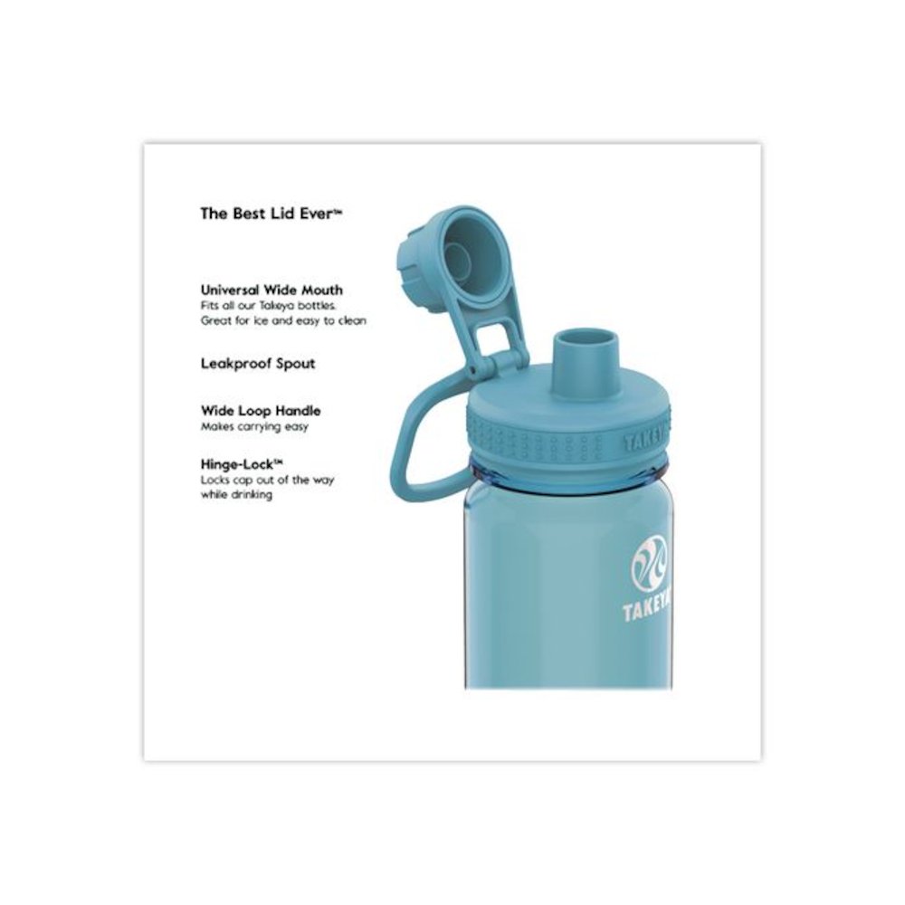 Tritan Plastic Water Bottle, 24 oz, Breezy Blue. Picture 3