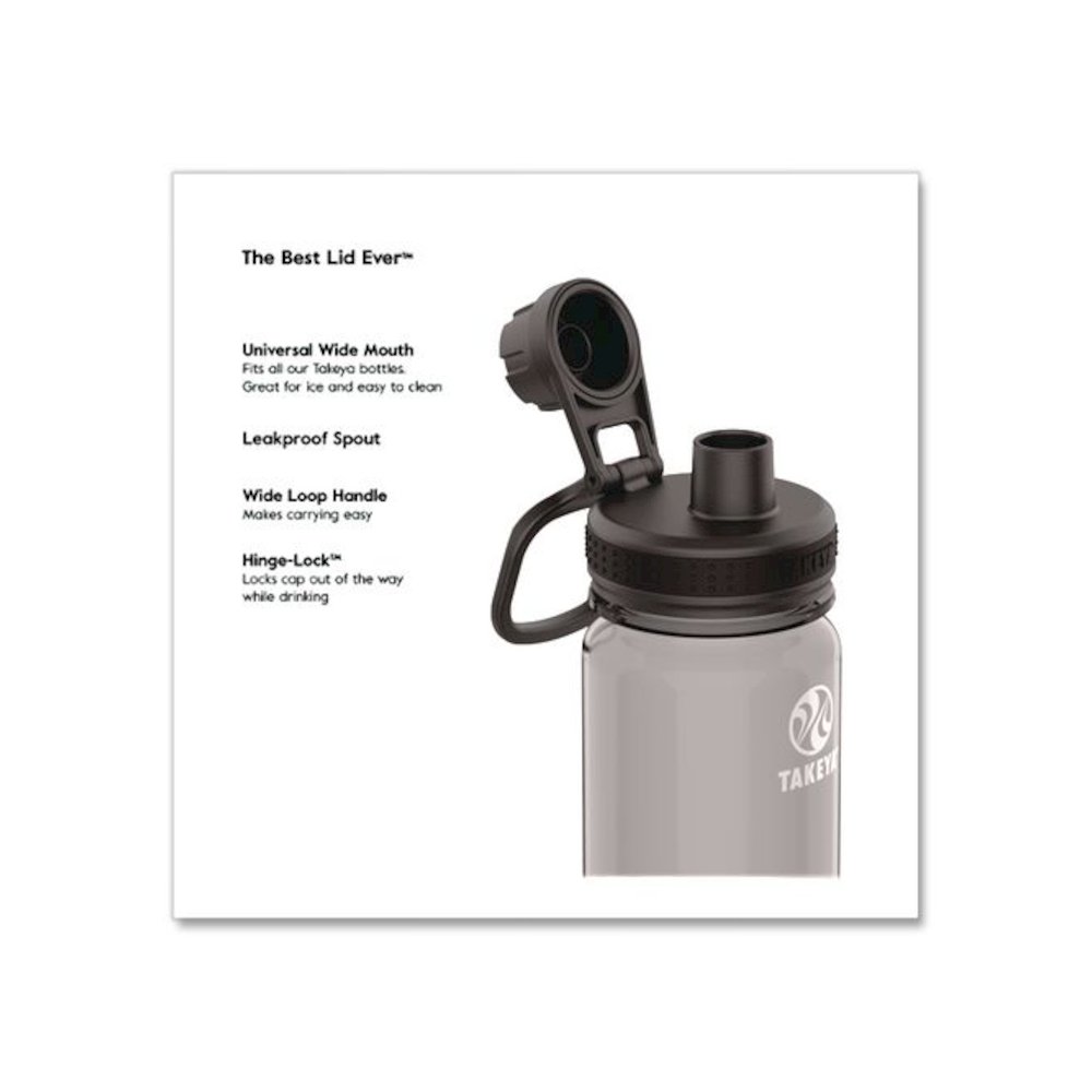 Tritan Plastic Water Bottle, 24 oz, Stormy Black. Picture 3