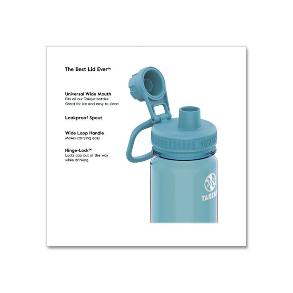 Tritan Plastic Water Bottle, 40 oz, Breezy Blue. Picture 4