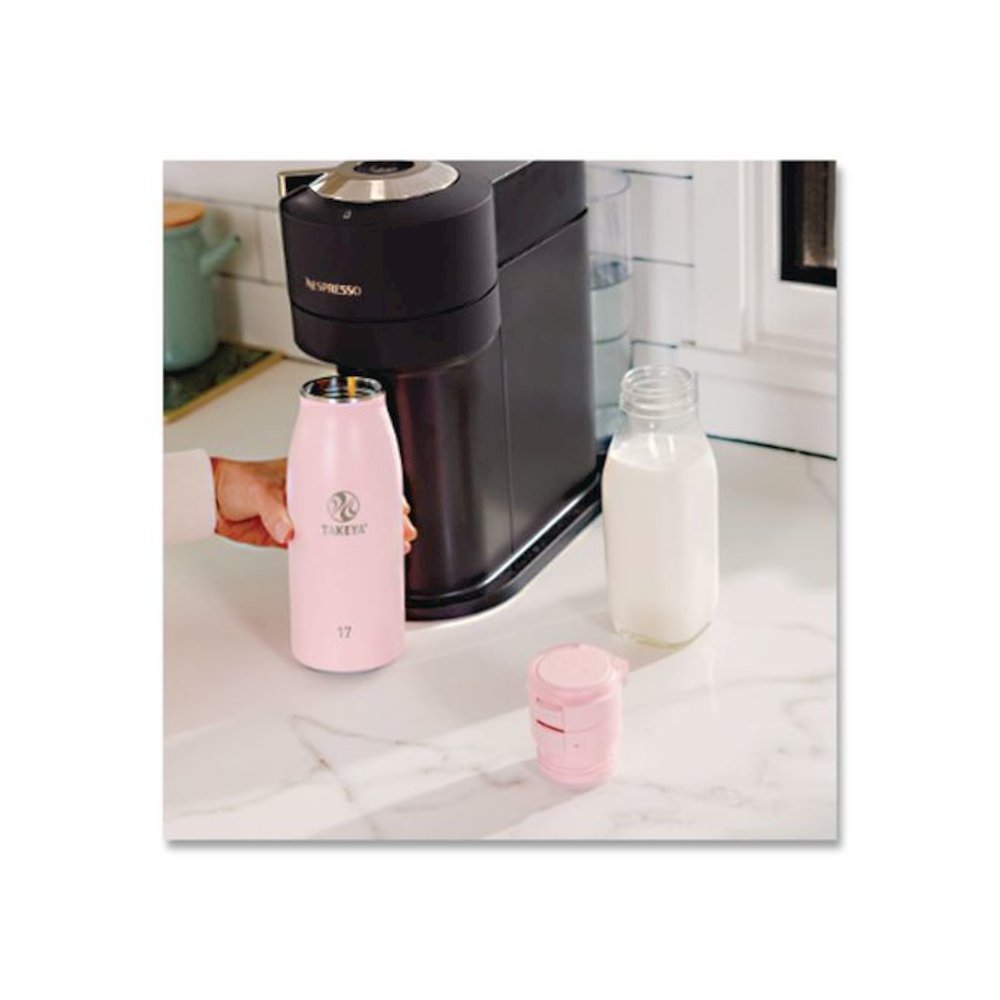 Traveler Stainless Steel Vacuum Insulated Travel Mug, 17 oz, Blush. Picture 2