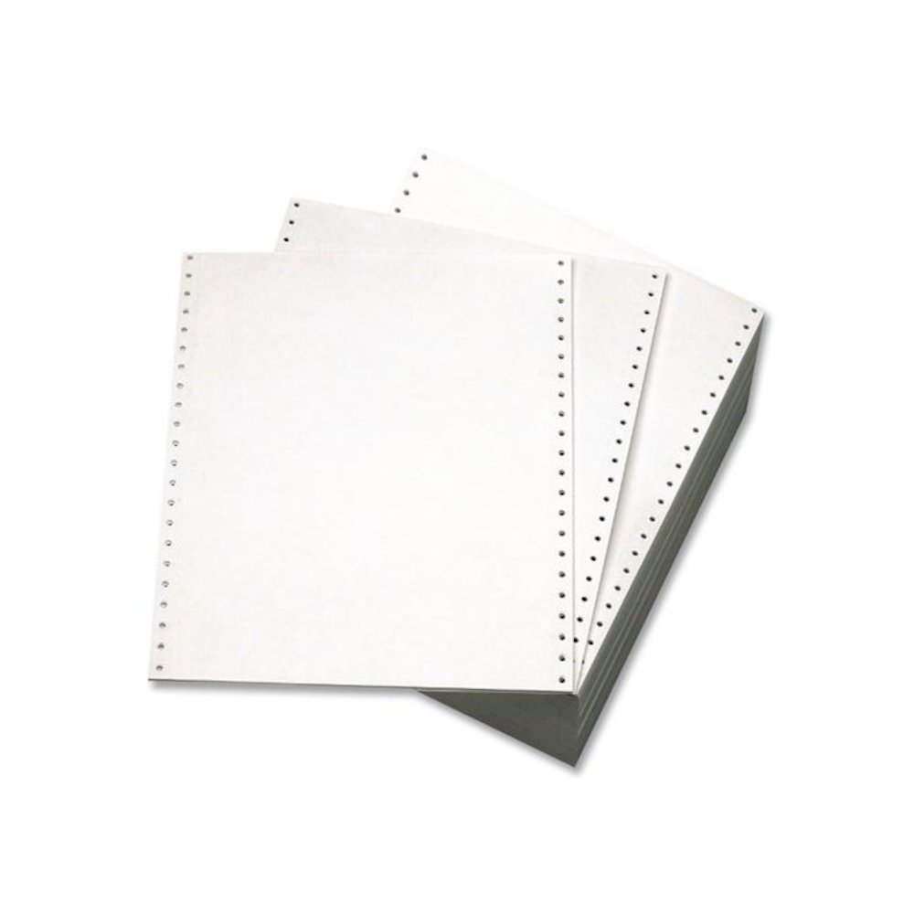 Premium Continuous Print Computer Paper, 1-Part, 92 Bright, 20 lb Bond Weight, 9.5 x 11, 2,300/Carton. Picture 2