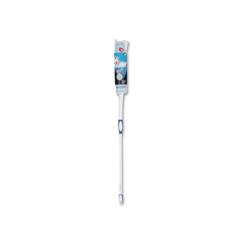 SuperMop with Magic Eraser, 3.5" Blue Cotton Head, White Nylon Handle. Picture 2