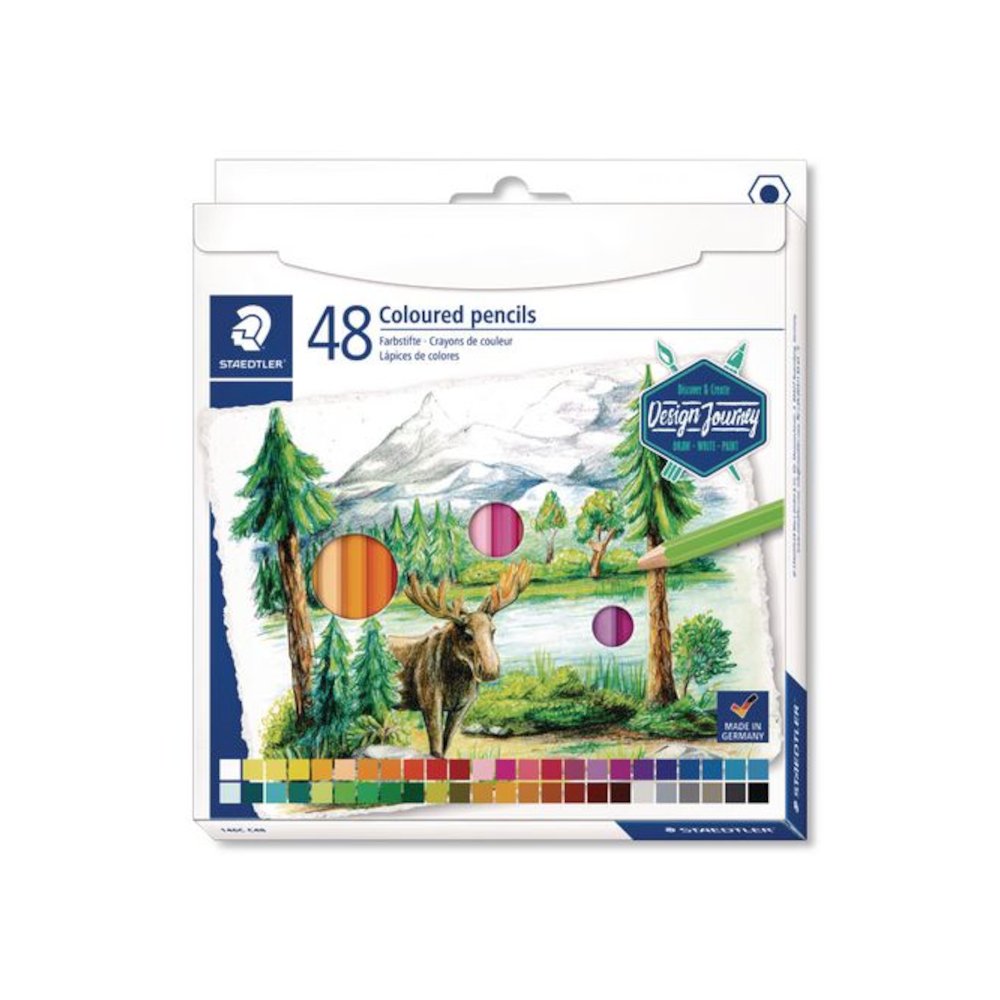 Colored Pencils, 4 mm, Assorted Lead/Barrel Colors, 48/Set. Picture 1