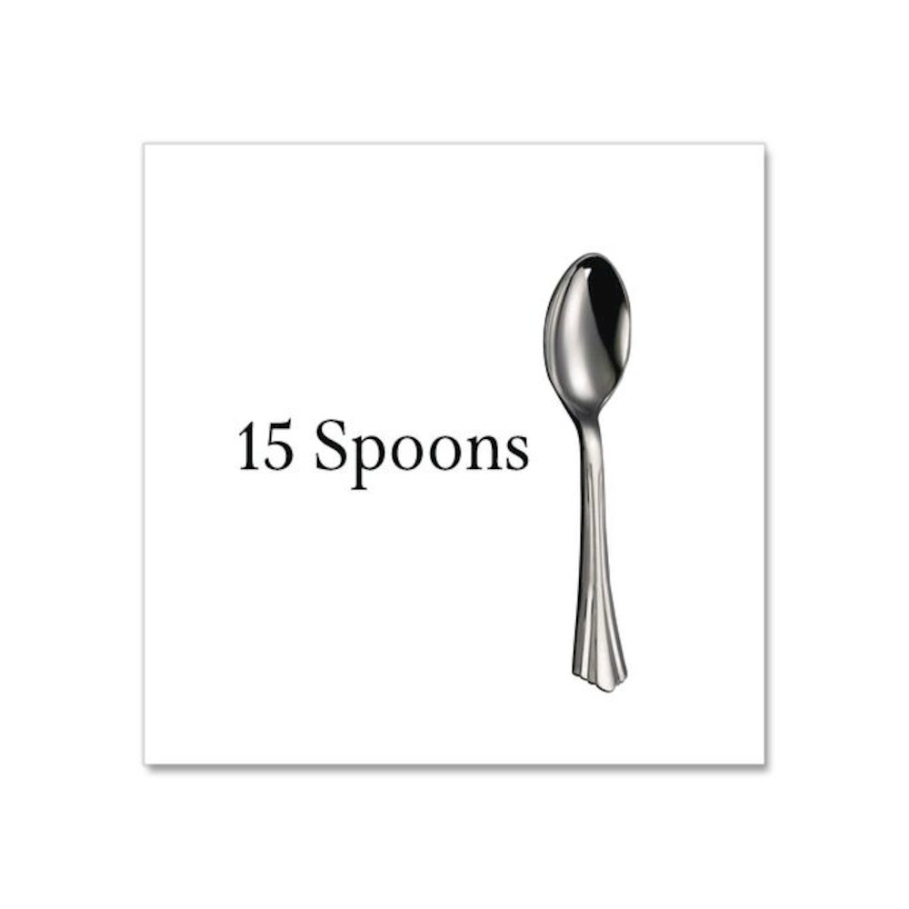 Sterling Assorted Plastic Cutlery, Mediumweight, (20) Forks/(15) Knives/(15) Spoons, Plastic, Silver, 50/Pack. Picture 5