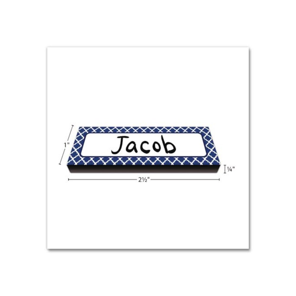 Moroccan Magnetic Labels, 10 Assorted Colors, 2.5" x 1", 30/Pack. Picture 3