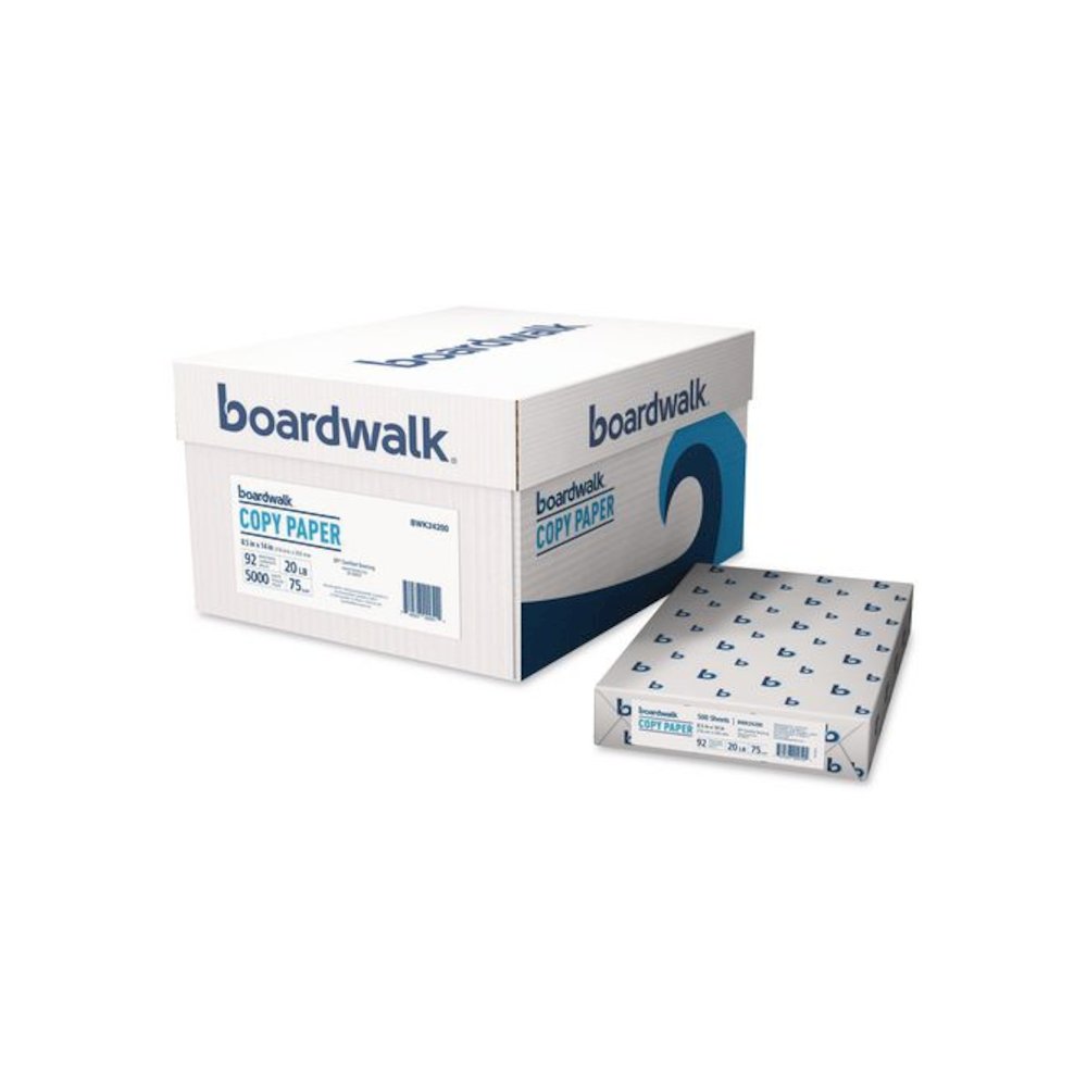Legal Size Copy Paper, 92 Bright, 20 lb Bond Weight, 8.5 x 14, White, 500 Sheets/Ream, 10 Reams/Carton. Picture 1