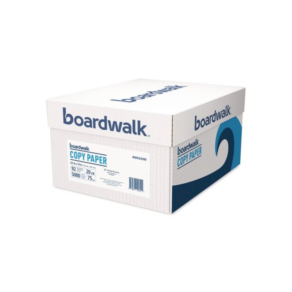 Legal Size Copy Paper, 92 Bright, 20 lb Bond Weight, 8.5 x 14, White, 500 Sheets/Ream, 10 Reams/Carton. Picture 2
