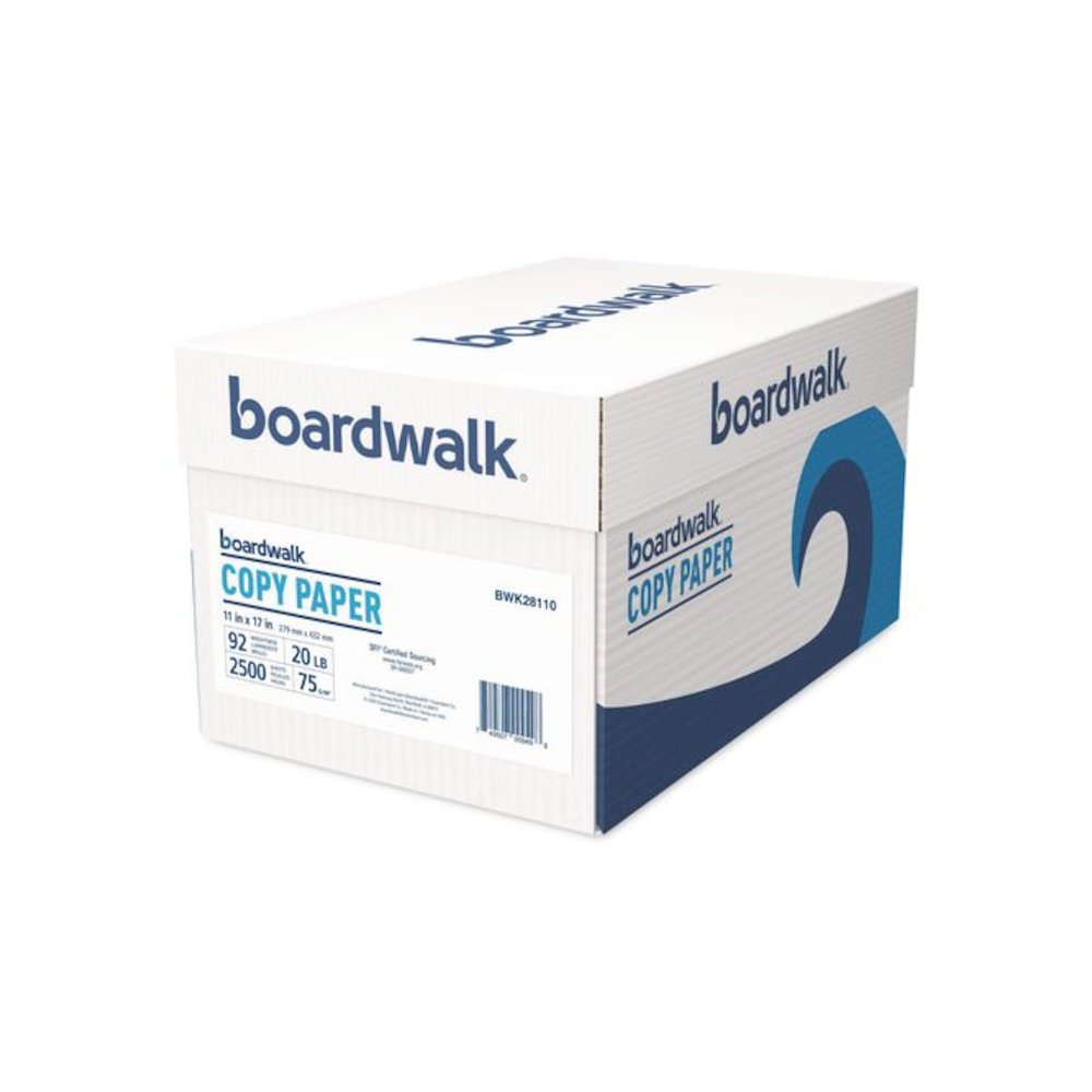 Ledger Size Copy Paper, 92 Bright, 20 lb Bond Weight, 11 x 17, White, 500 Sheets/Ream, 5 Reams/Carton. Picture 2