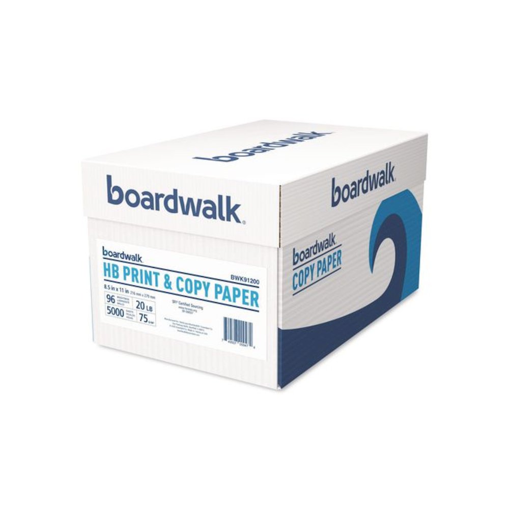 High-Bright Multipurpose Paper, 96 Bright, 20 lb Bond Weight, 8.5 x 11, White, 500 Sheets/Ream, 10 Reams/Carton. Picture 2