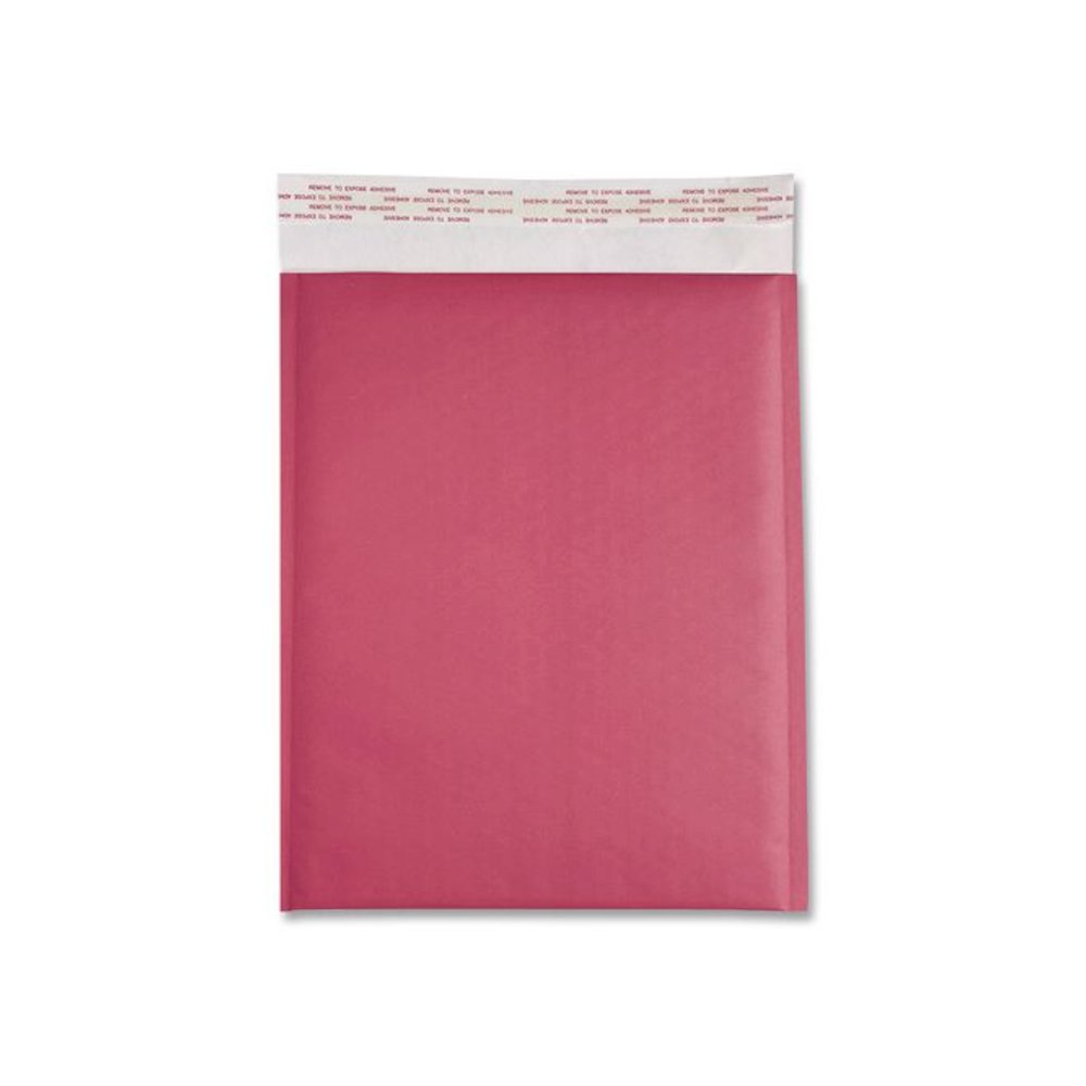 Self-Sealing Bubble Mailer, 8.5 x 11, Pink, 12/Pack. Picture 4
