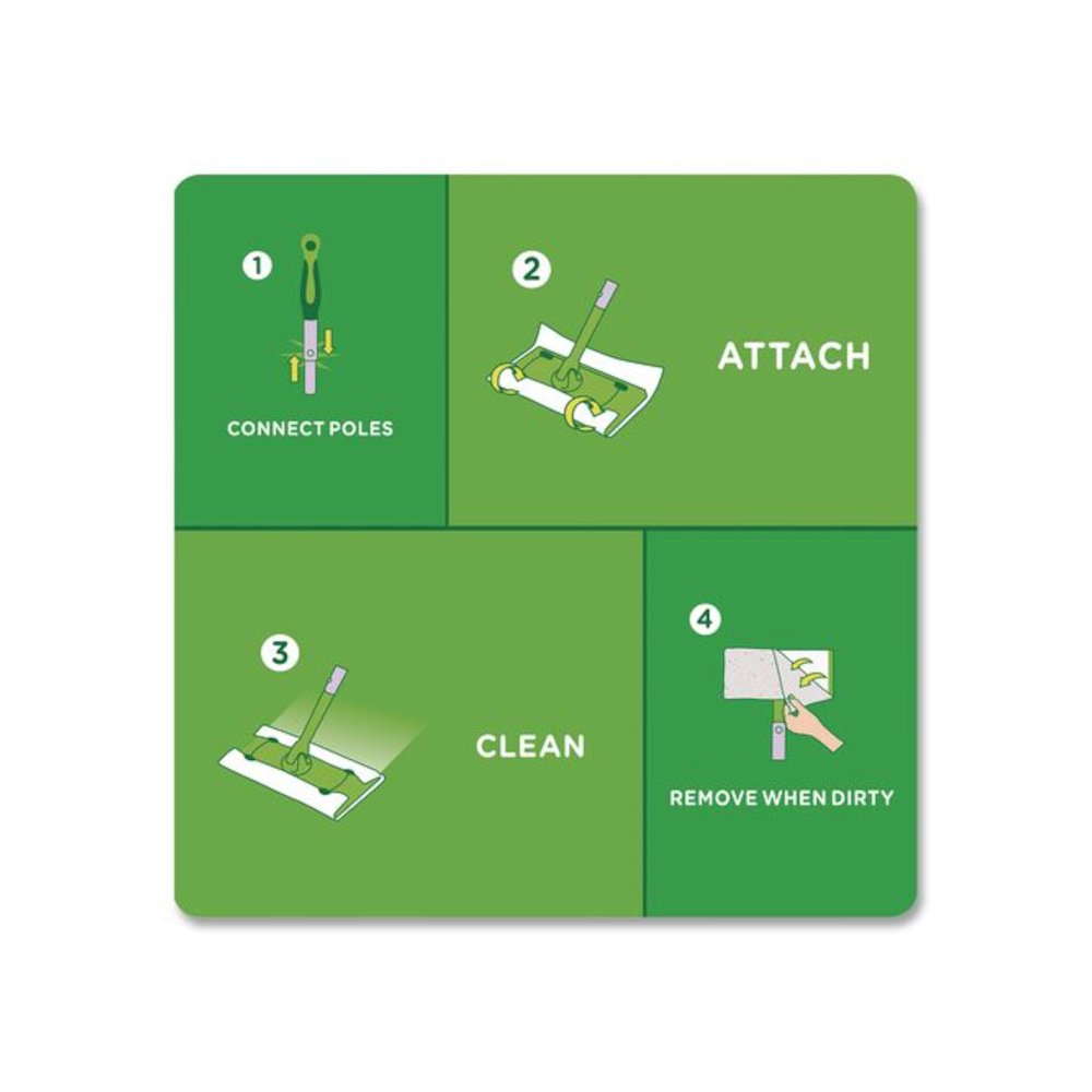 Dry Refill Cloths, 1-Ply, 10.4" x 8", White, 52/Pack. Picture 6