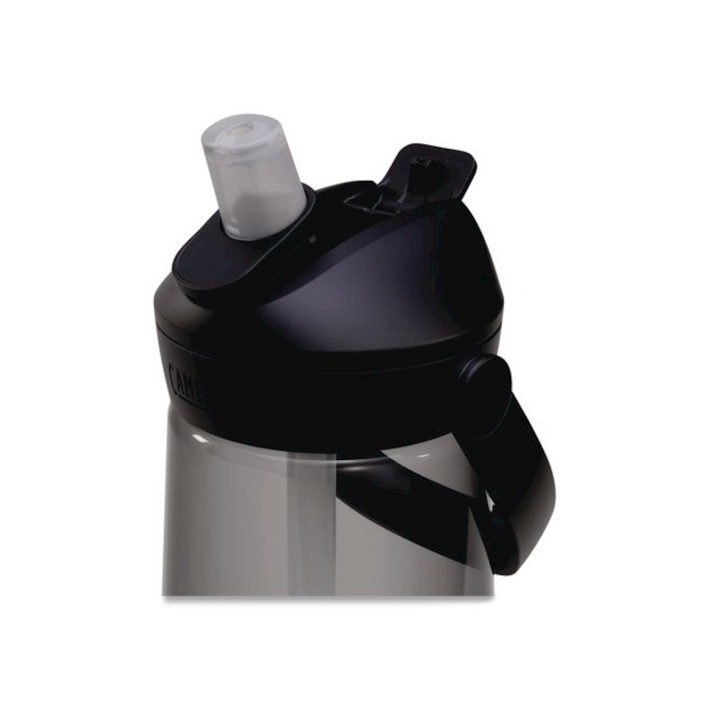 Thrive FlipStraw Plastic Water Bottle, 25 oz, Charcoal. Picture 4