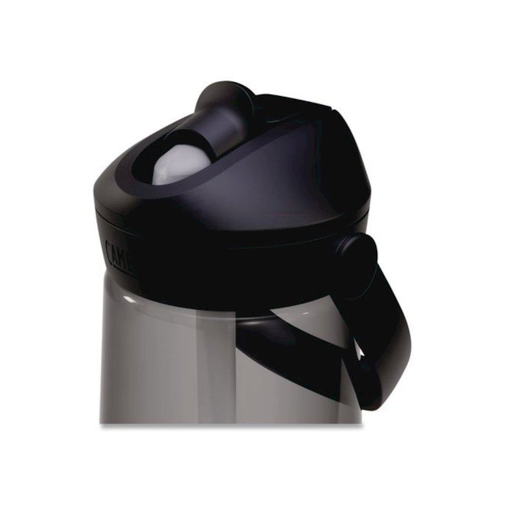 Thrive FlipStraw Plastic Water Bottle, 25 oz, Charcoal. Picture 5