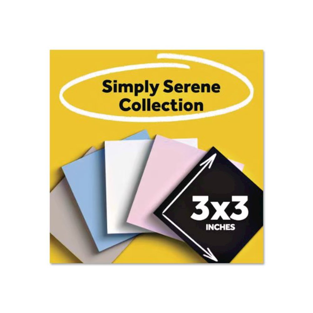 Pads in Simply Serene Colors, 3 x 3, 90 Sheets/Pad, 5 Pads/Pack. Picture 2